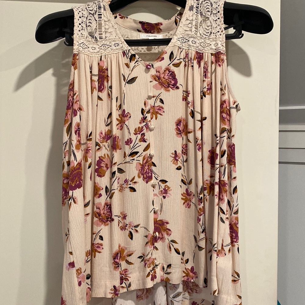 Floral boho top size x-small